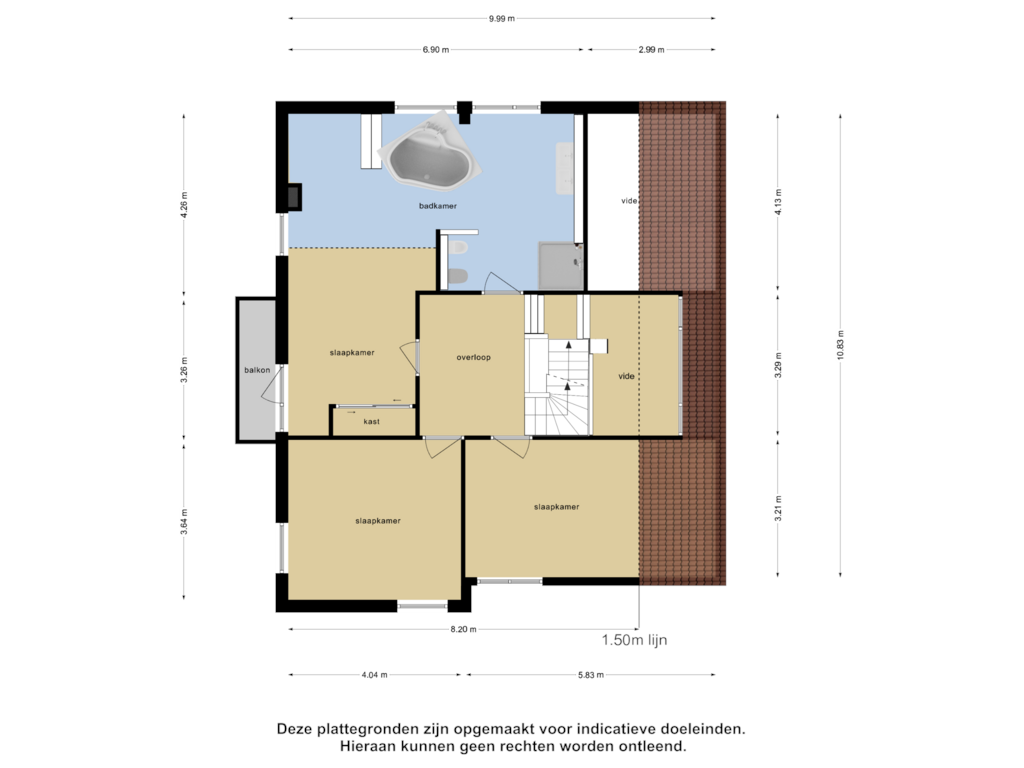 Bekijk plattegrond van Eerste Verdieping van Wollefoppenweg 12