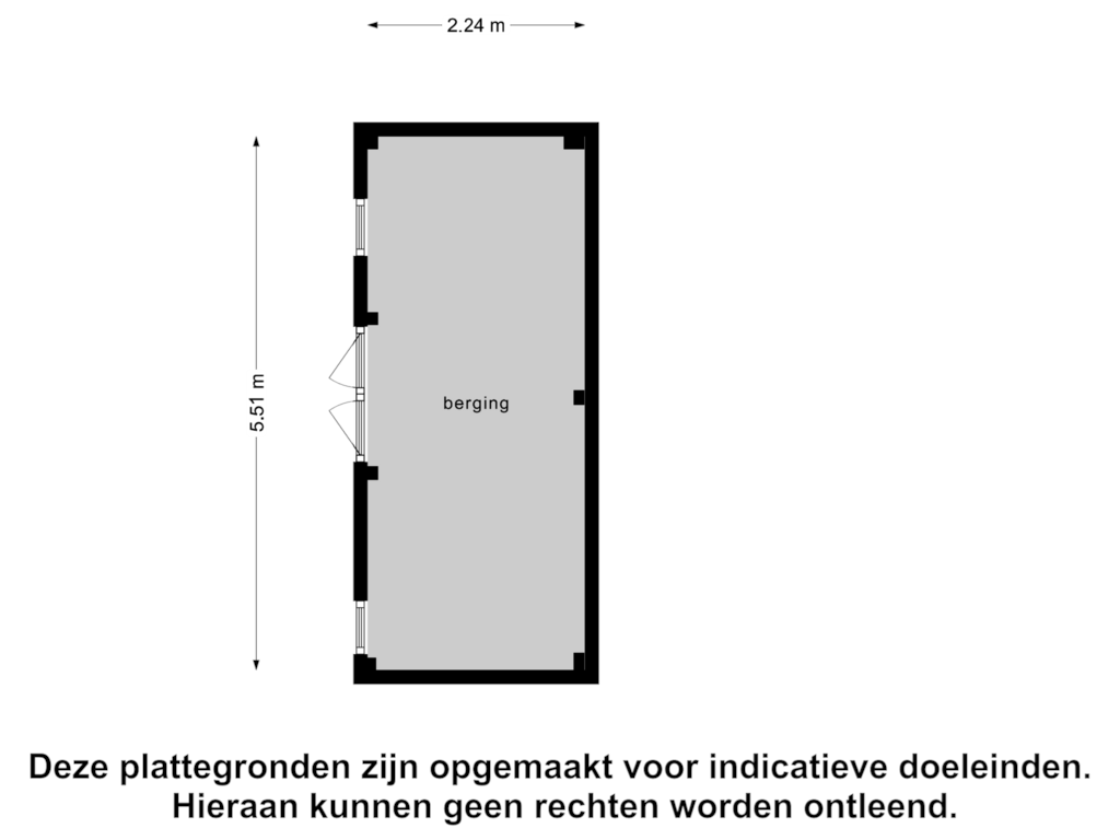 Bekijk plattegrond van Berging van Wollefoppenweg 12