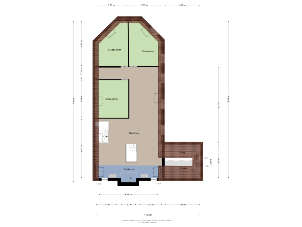 Bekijk plattegrond van Eerste Verdieping van Dorpsstraat 13