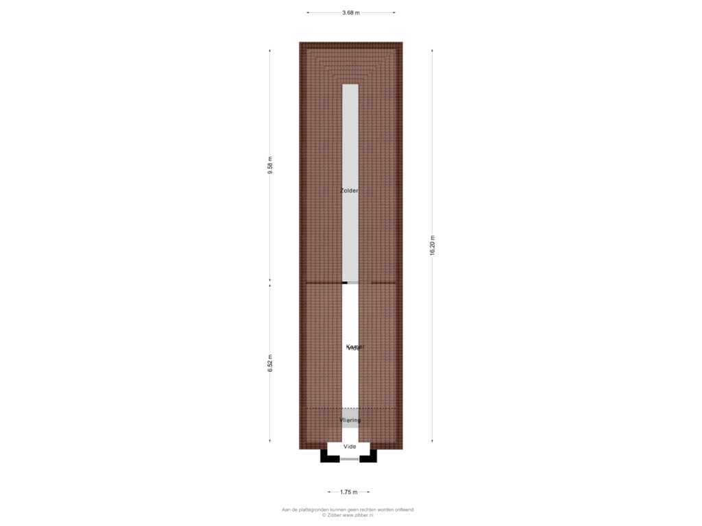 Bekijk plattegrond van Zolder van Dorpsstraat 13