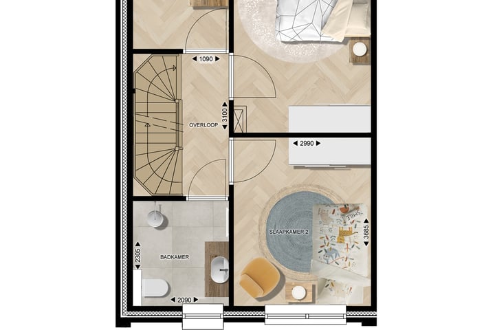 Bekijk foto 8 van Type E Halfvrijstaande woning (Bouwnr. 25)