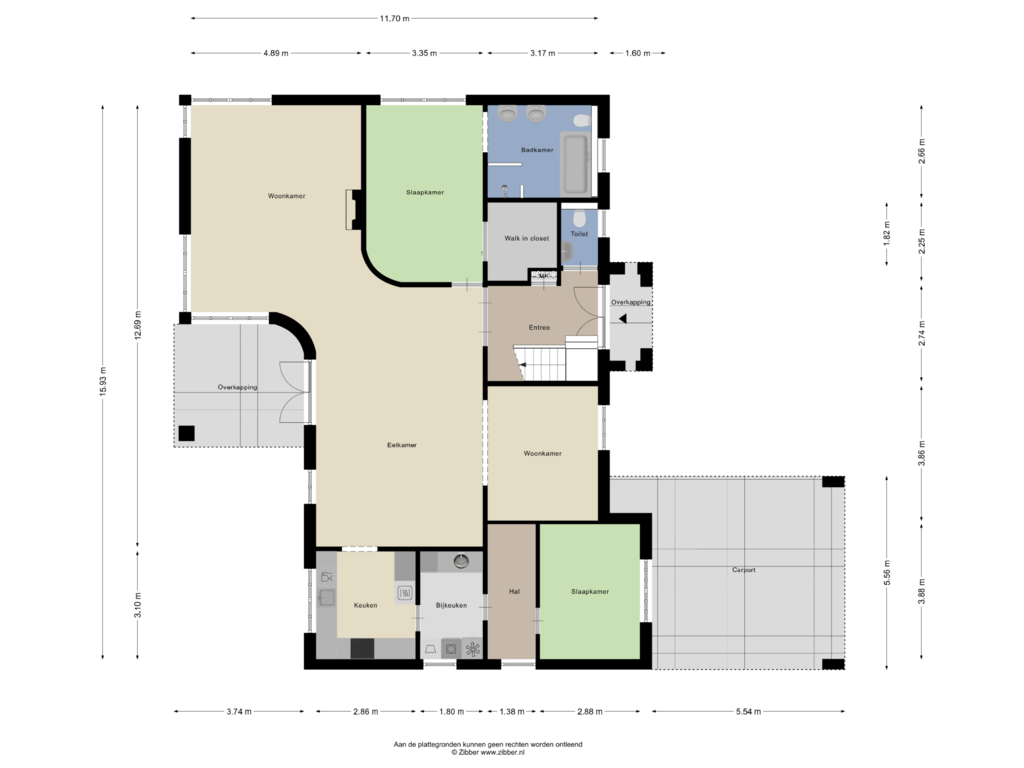 View floorplan of Begane Grond of Distel 17