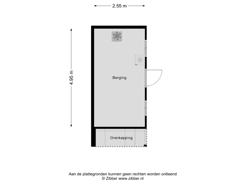 View floorplan of Berging of Distel 17