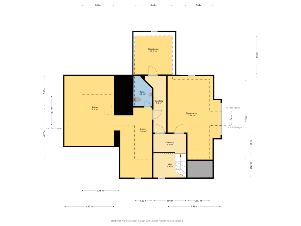 Bekijk plattegrond van 1e verdieping van Stroomdal 2