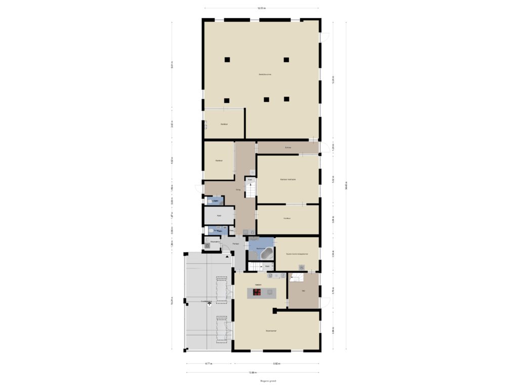 Bekijk plattegrond van Begane Grond van Wanssumseweg 19