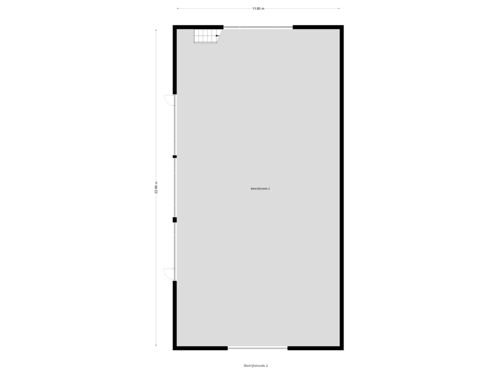 Bekijk plattegrond van Loods 2 van Wanssumseweg 19