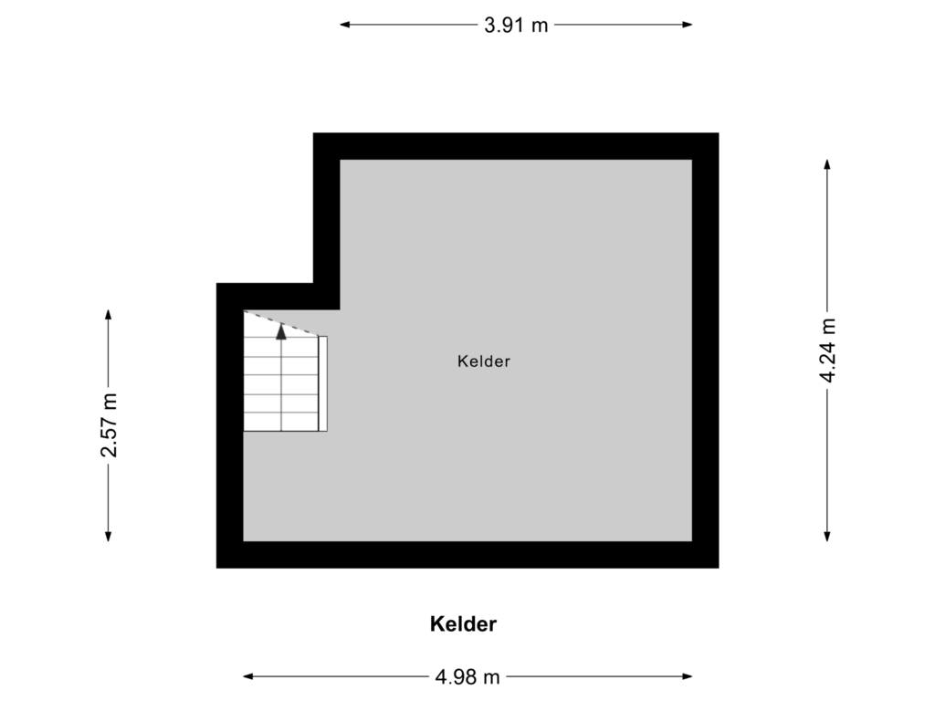 Bekijk plattegrond van Kelder van Wanssumseweg 19