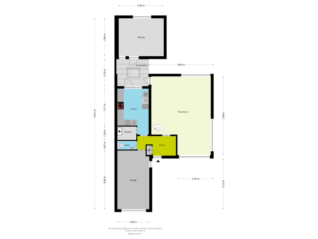 View floorplan of Begane Grond of E Dorsstraat 38