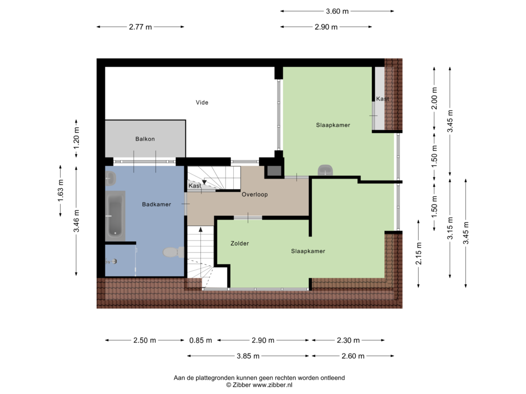 View floorplan of Eerste Verdieping of Pastoor van Arsplein 36