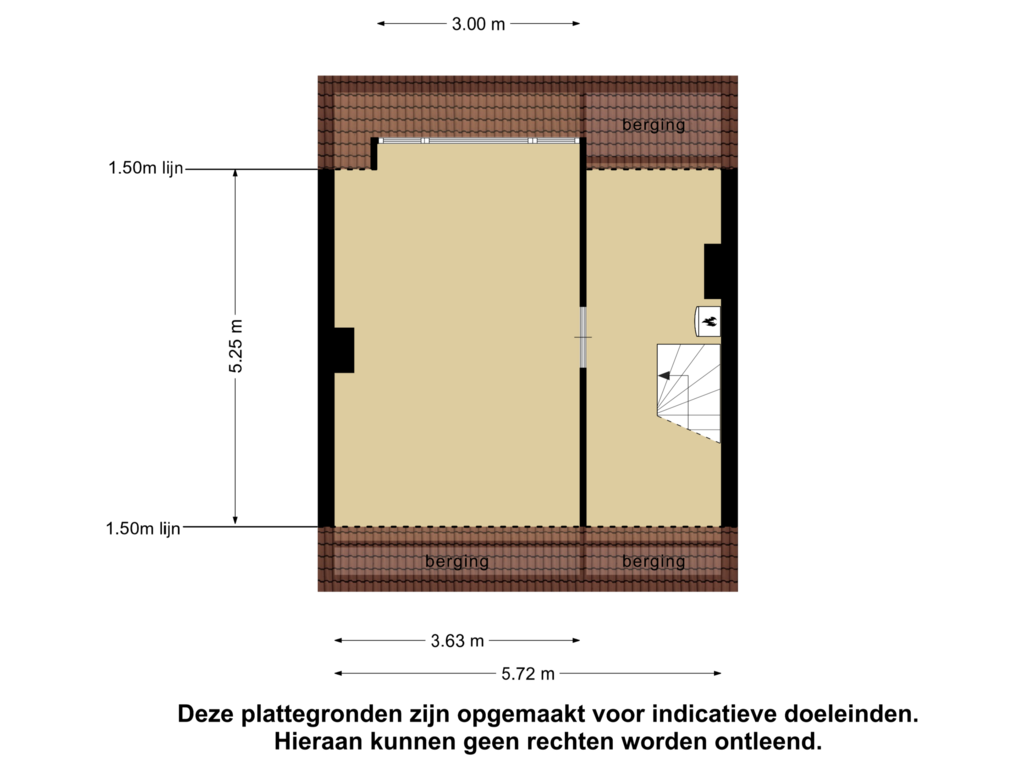 View floorplan of 2e verdieping of Wildenborgstraat 5