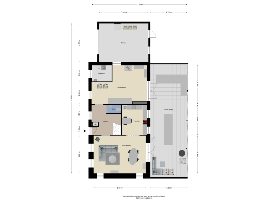 Bekijk plattegrond van Begane grond van Oranjestraat 42