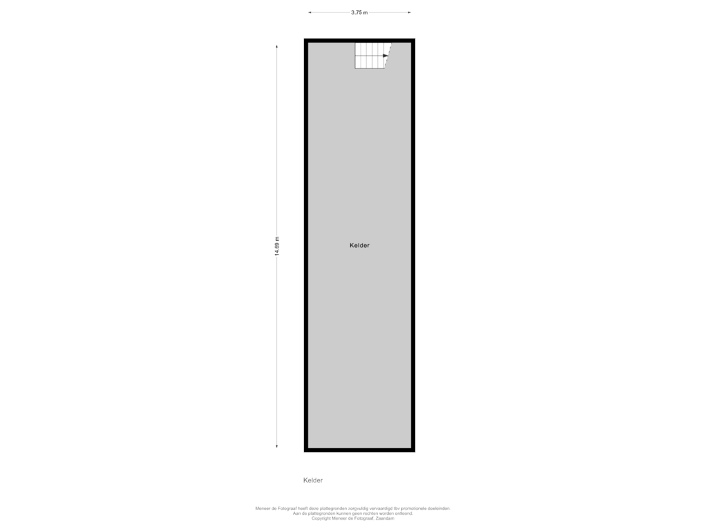 Bekijk plattegrond van Kelder van Meije 164-L