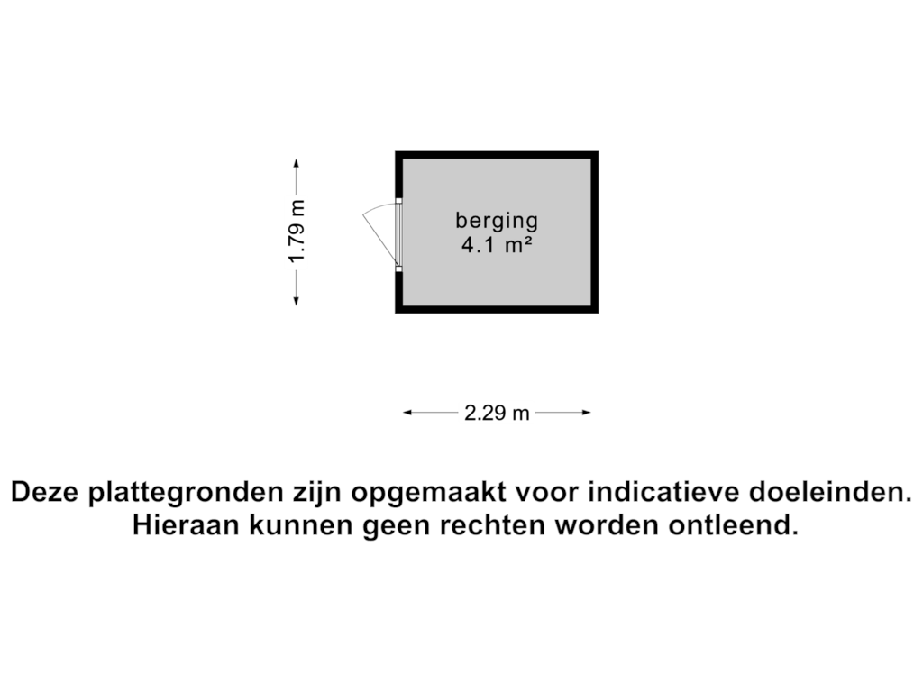 Bekijk plattegrond van Berging van Torenplein 7-B