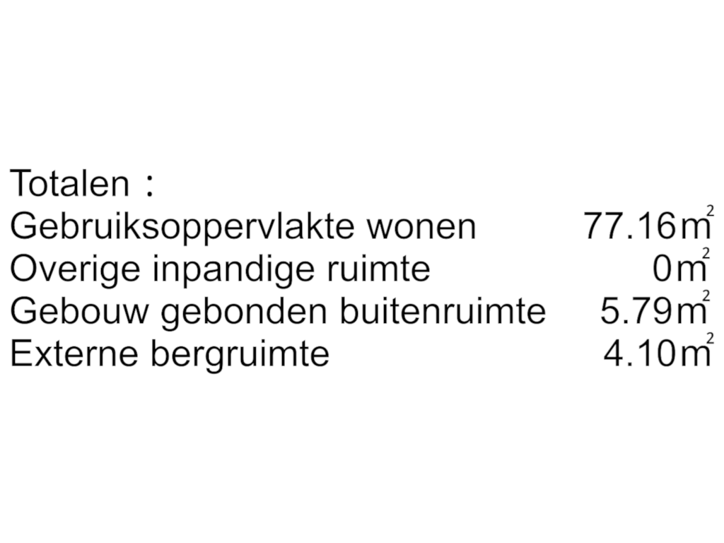 Bekijk plattegrond van Totalen van Torenplein 7-B