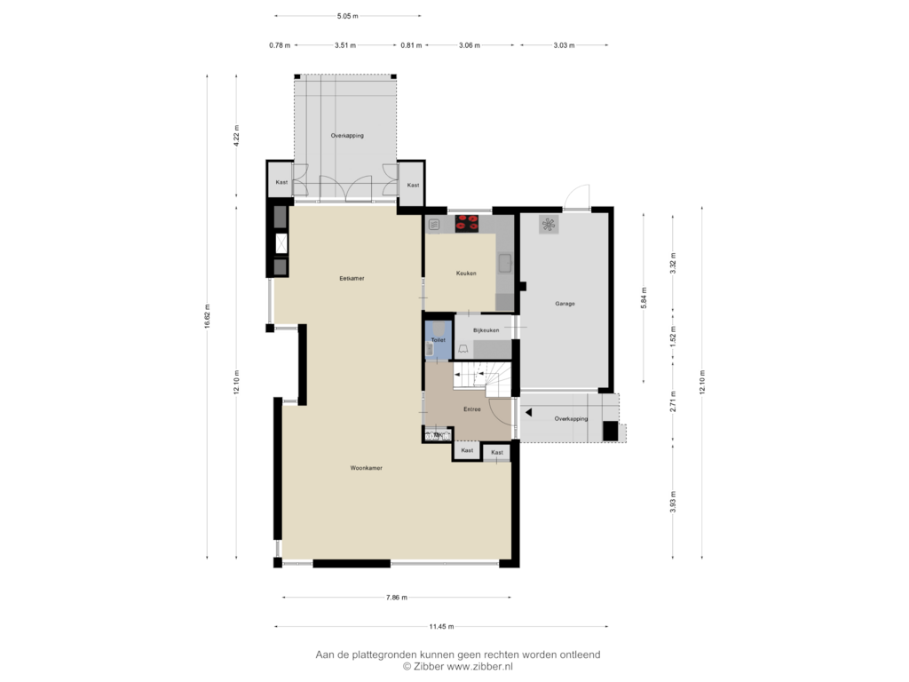 View floorplan of Begane Grond of Koelweg 16