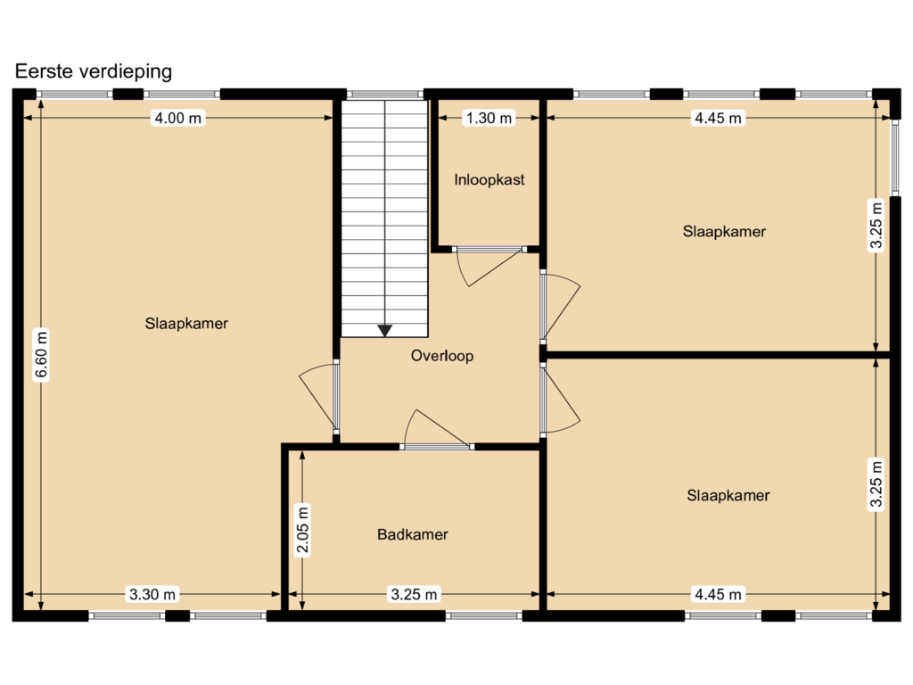 View floorplan of Eerste verdieping of Anholt 34