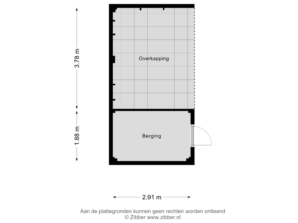 Bekijk plattegrond van Berging van Zuiderlaan 40