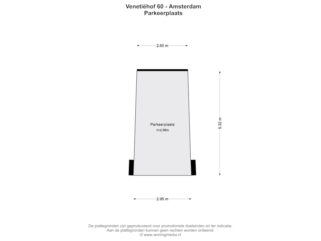 View floorplan of Parkeerplaats of Venetiëhof 60