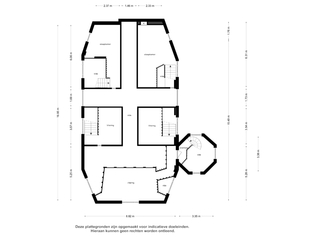 Bekijk plattegrond van Eerste Verdieping van Fort den Haakweg 16