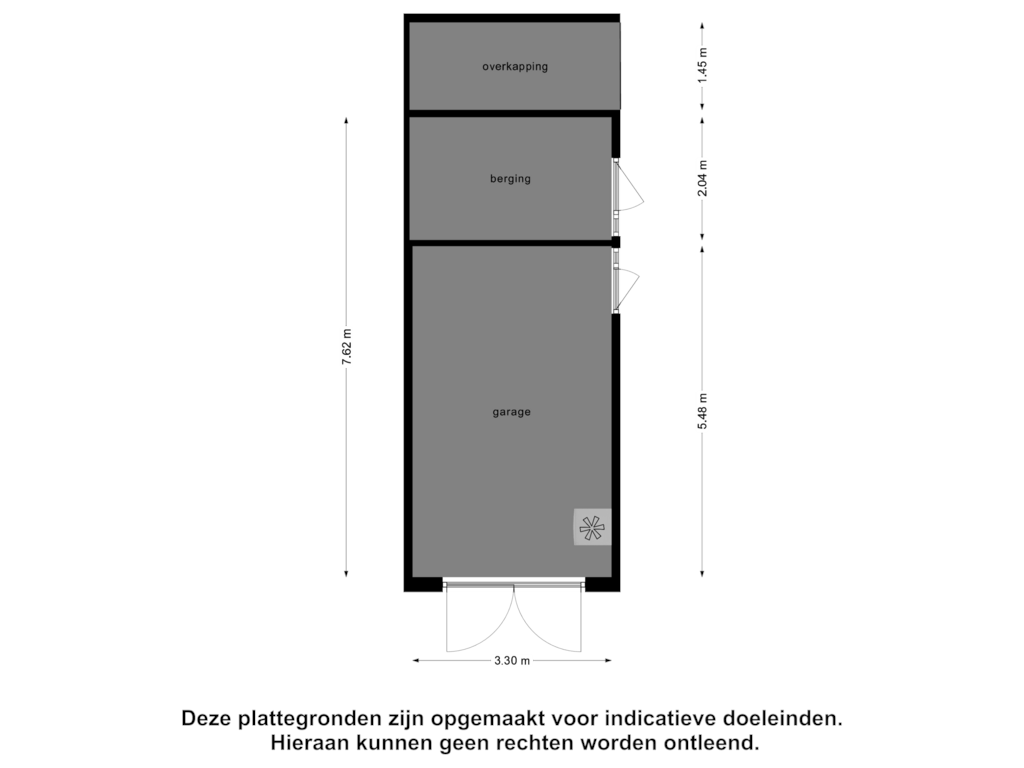 Bekijk plattegrond van Garage van Fort den Haakweg 16