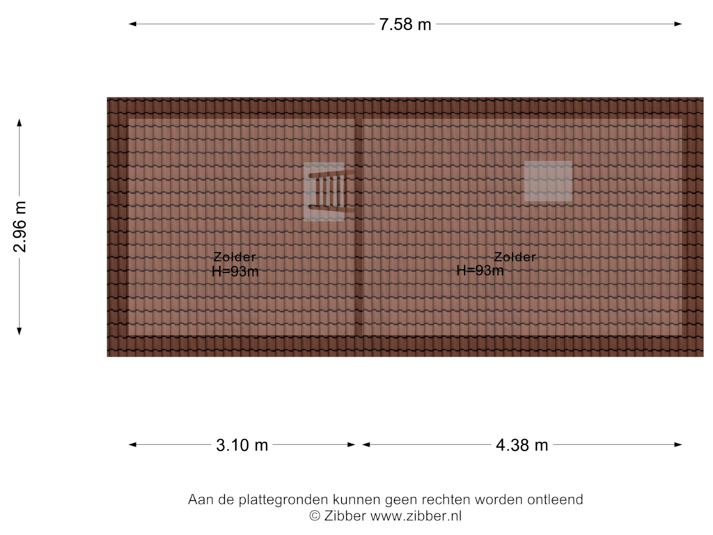 View floorplan of Zolder of Ranonkelstraat 113