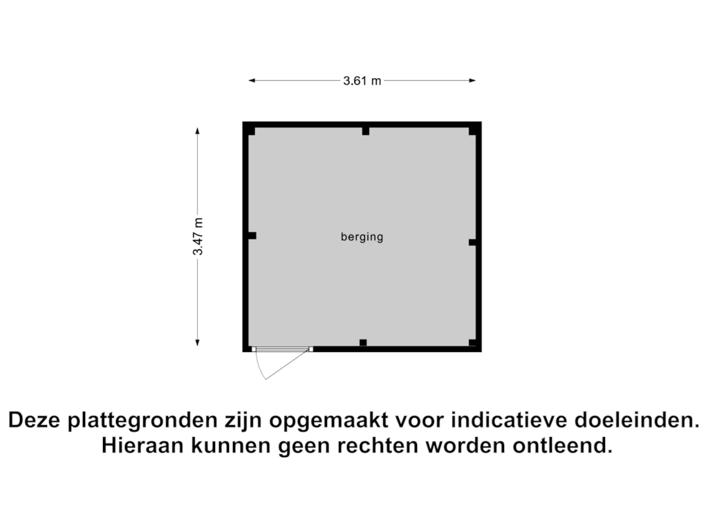 Bekijk plattegrond van Berging van Veldstraat 5