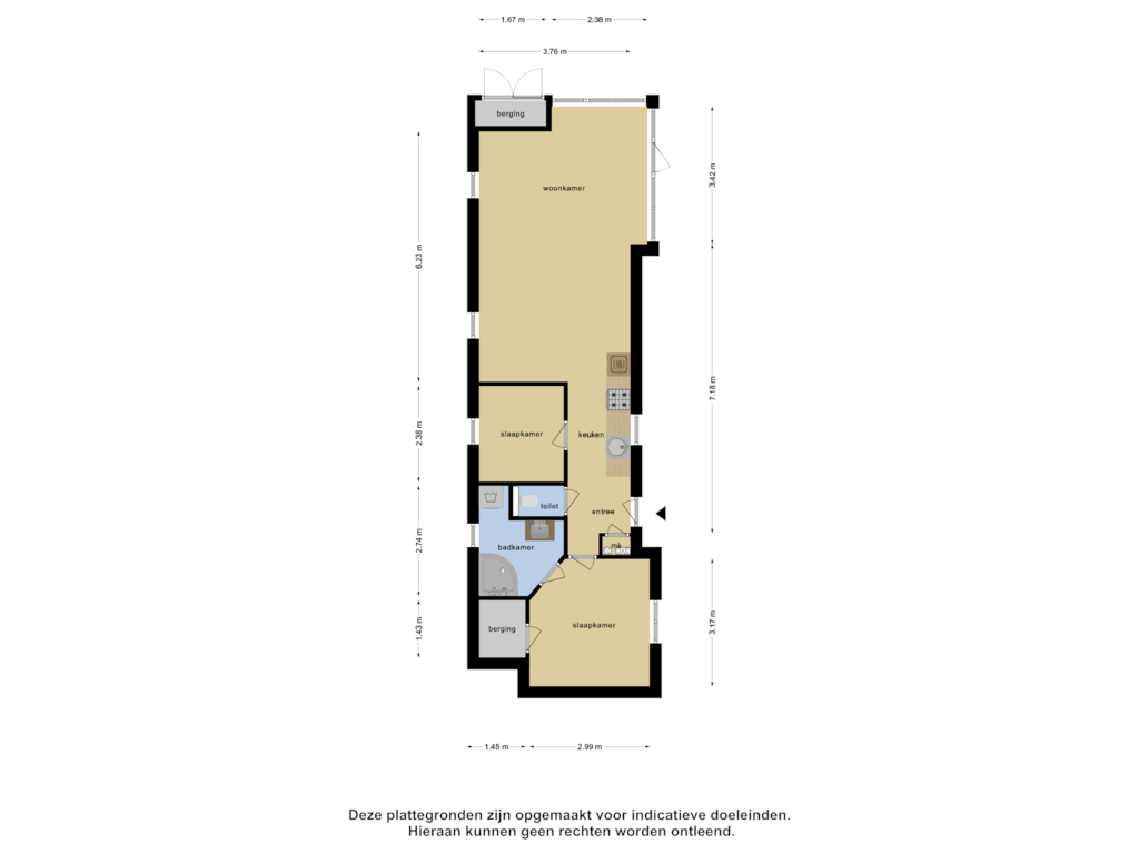 Bekijk plattegrond van Appartement van Hexelseweg 80-320