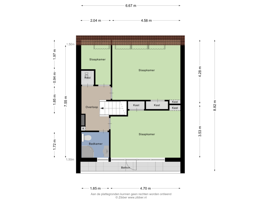 Bekijk plattegrond van Tweede Verdieping van Jan Teulingslaan 83