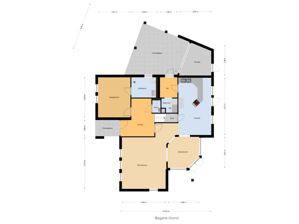 Bekijk plattegrond van Begane Grond van Tempelbalk 16