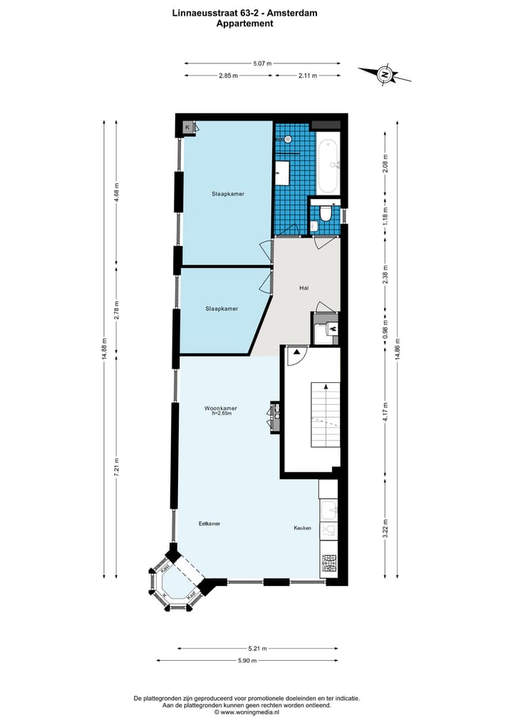 Foto 27 van Linnaeusstraat 63-2