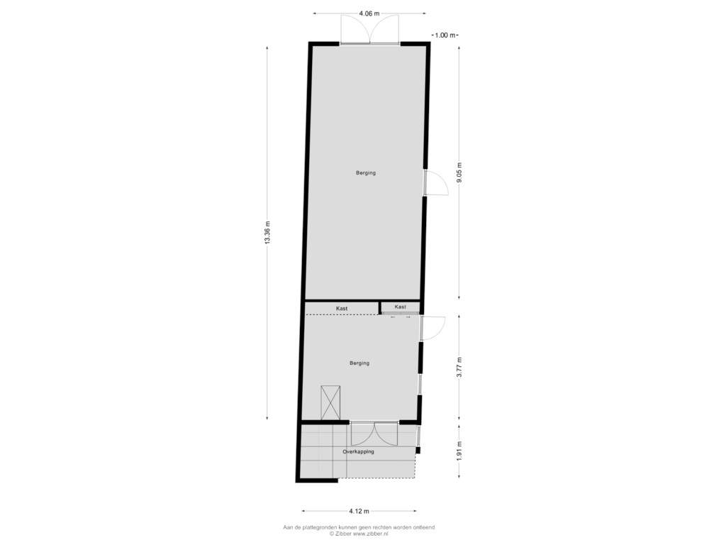 Bekijk plattegrond van Berging van Kerkveldweg 15