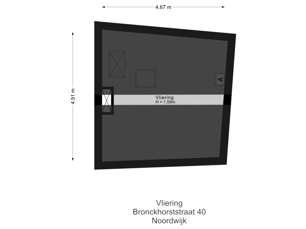 Bekijk plattegrond van Vliering van Bronckhorststraat 40