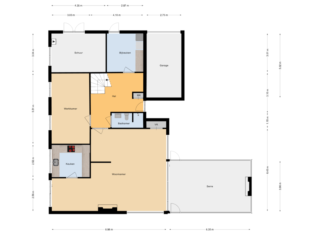 Bekijk plattegrond van Begane grond van Park Zomerlust 35