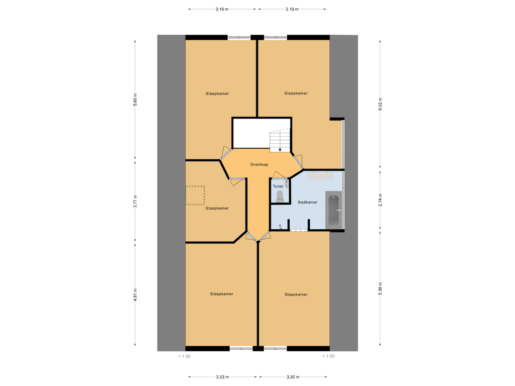 Bekijk plattegrond van 1e verdieping van Park Zomerlust 35