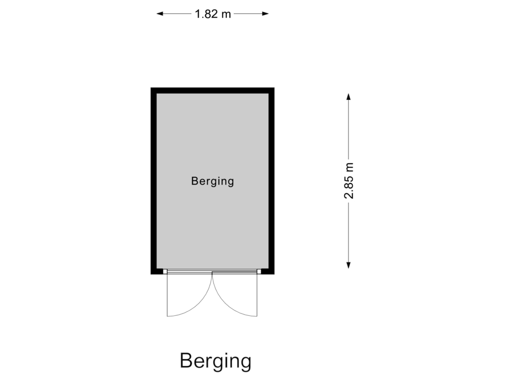 Bekijk plattegrond van Berging  van Harderwijkerweg 248-501