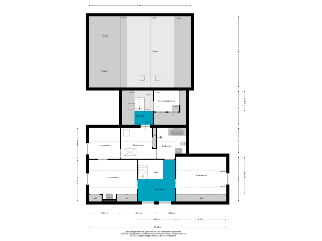 Bekijk plattegrond van 1e Verdieping van Kerkstraat 20