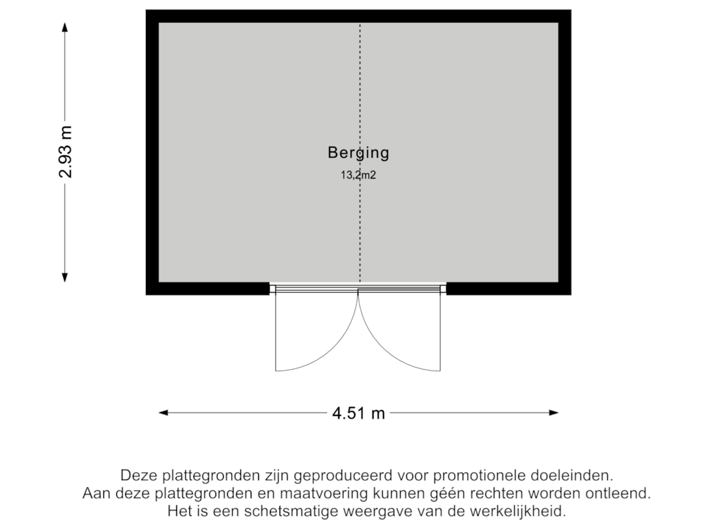 Bekijk plattegrond van Berging van Kerkstraat 20