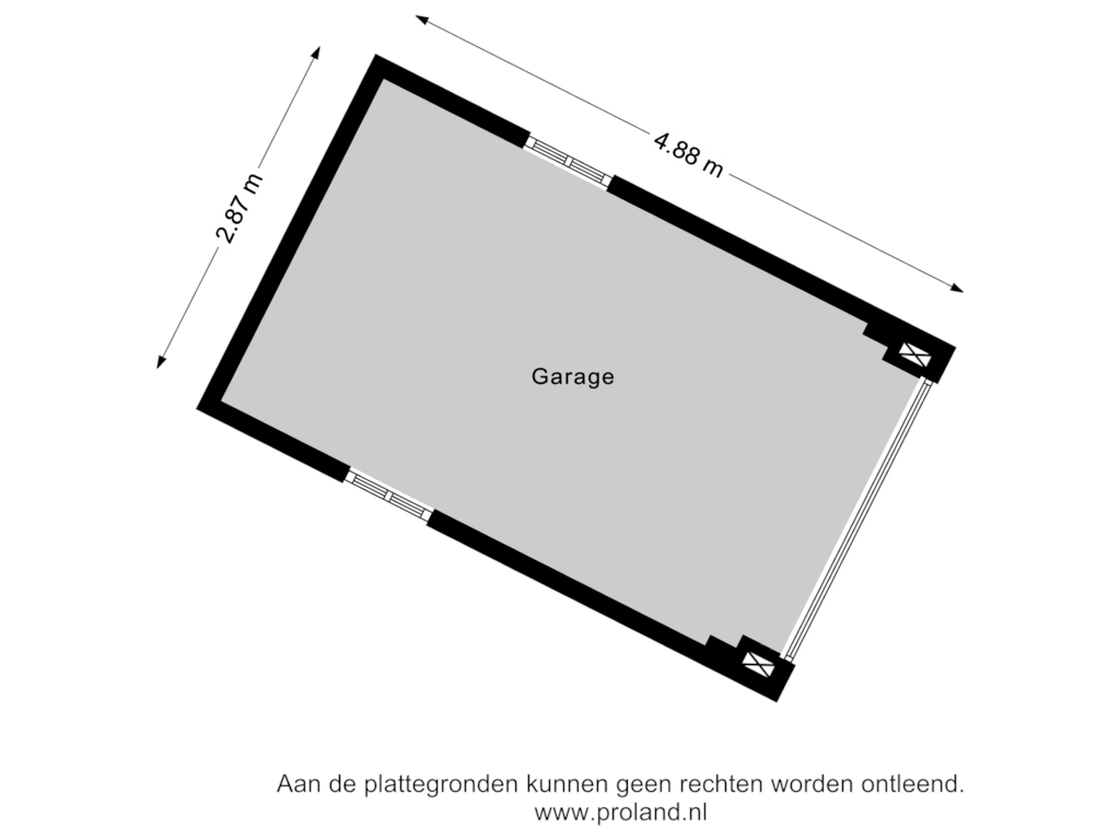 Bekijk plattegrond van Garage 2 van Loosterweg 2