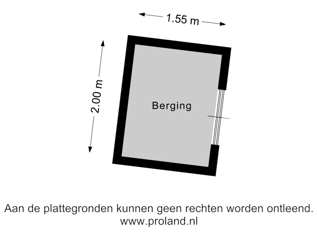 Bekijk plattegrond van Berging 1 van Loosterweg 2