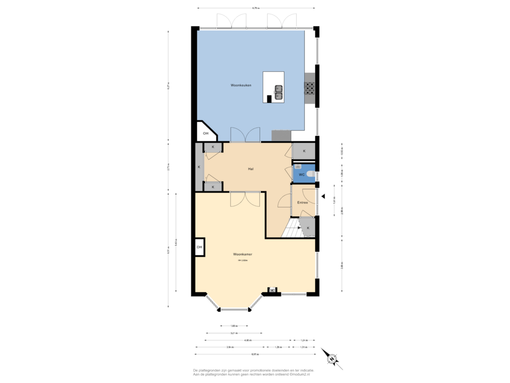 Bekijk plattegrond van Begane Grond van Van Zuylen van Nijeveltstraat 72