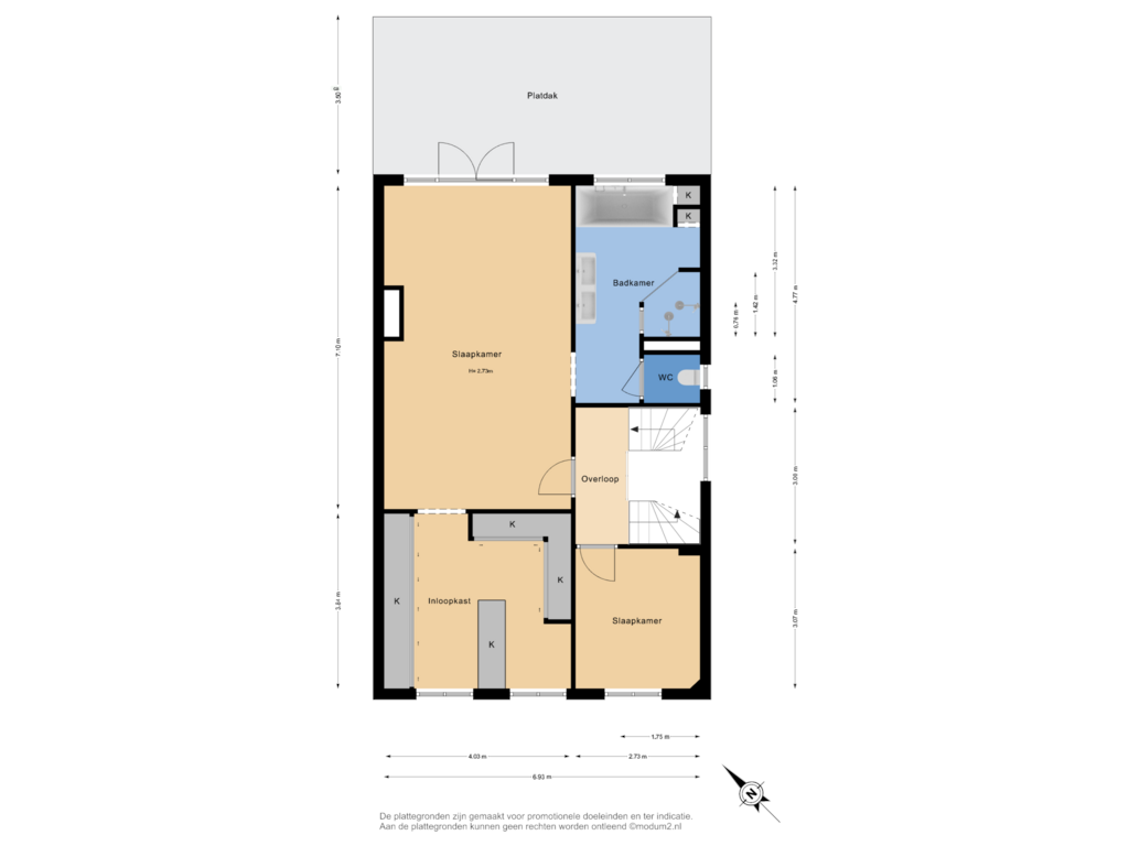 Bekijk plattegrond van 1e Verdieping van Van Zuylen van Nijeveltstraat 72