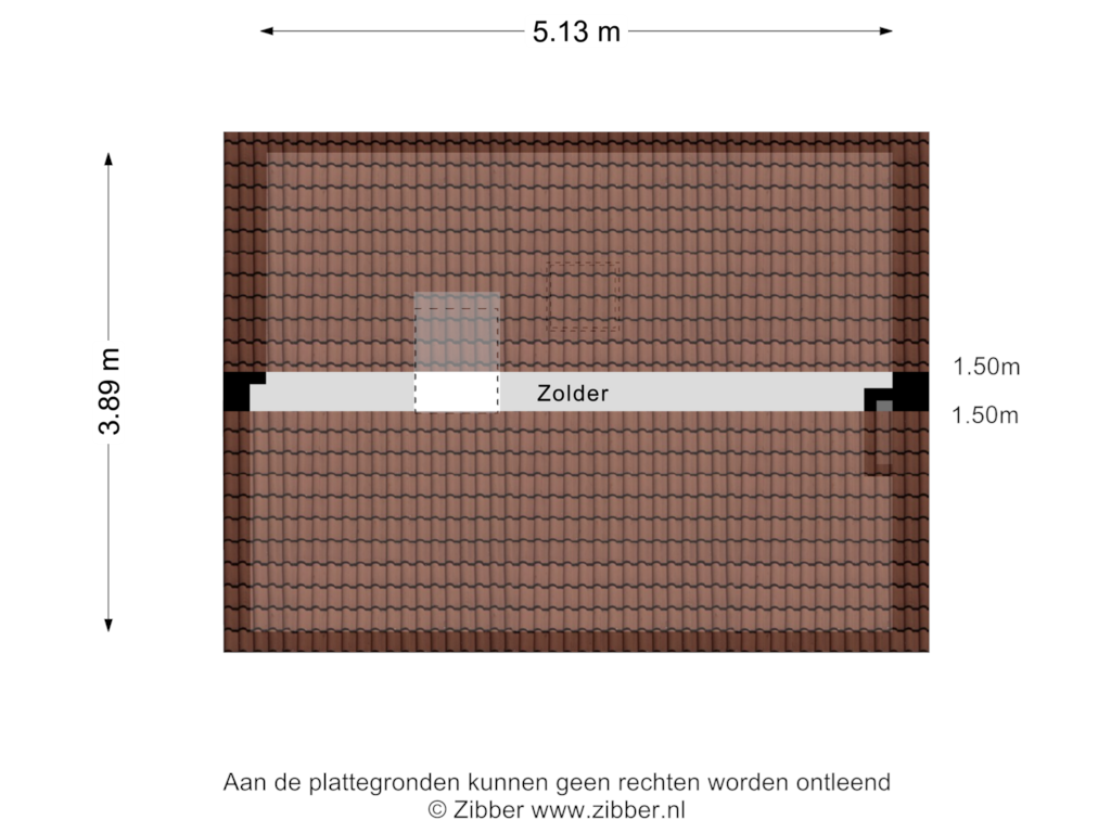 View floorplan of Zolder of Nieuwstraat 72