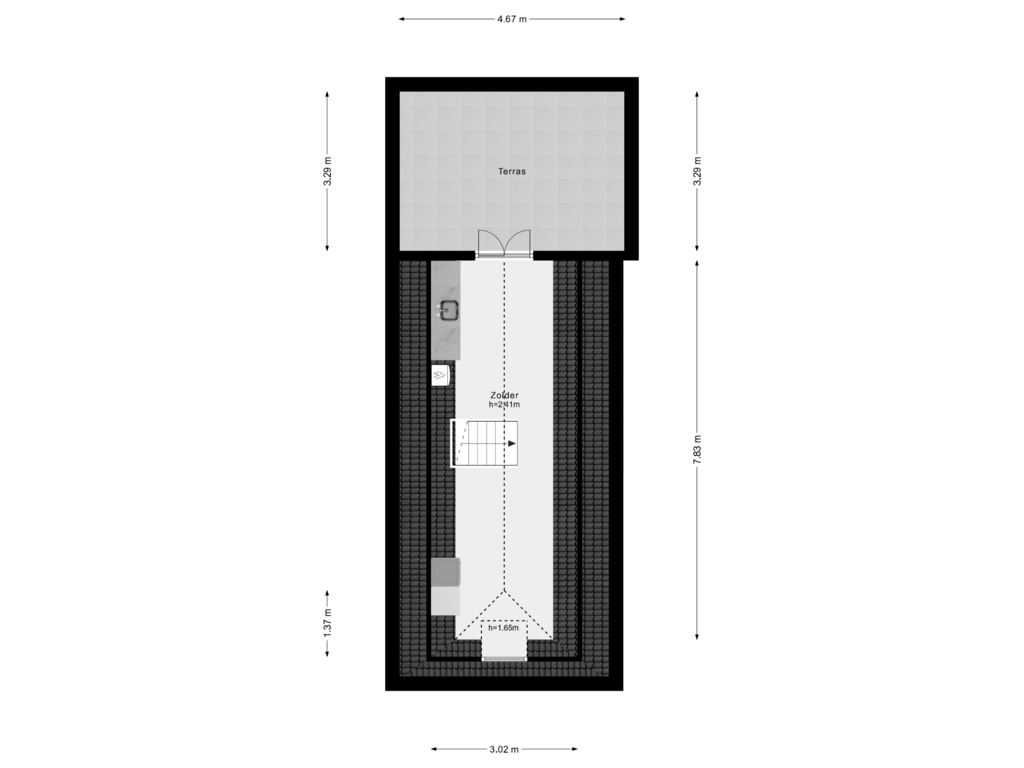 Bekijk plattegrond van 2e Verdieping van Wijdstraat 23