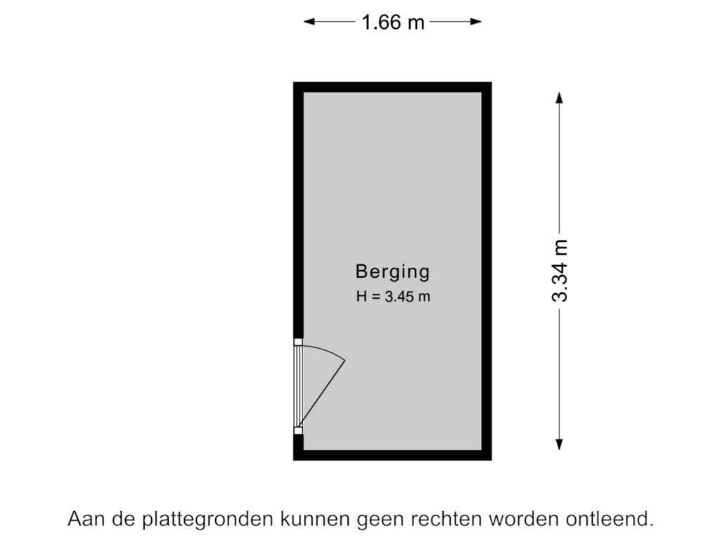 Bekijk plattegrond van Berging van Torenplein 5-C