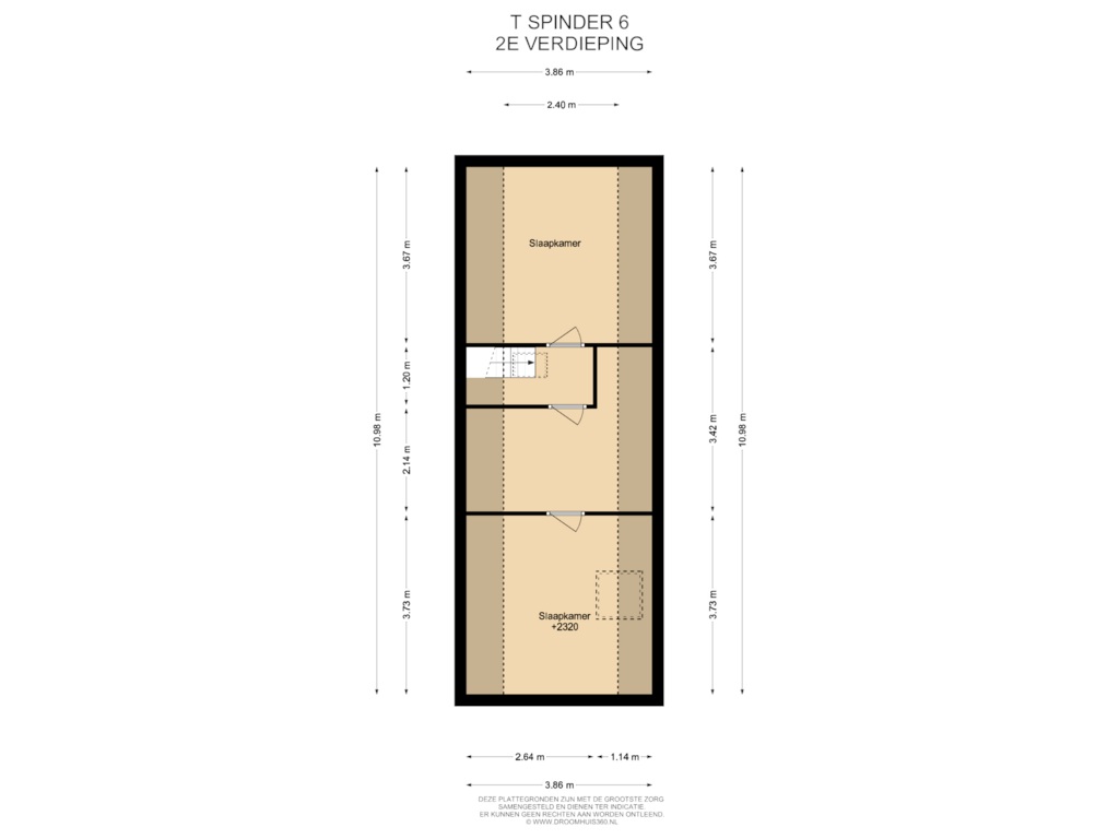 Bekijk plattegrond van 2E Verdieping van 't Spinder 6