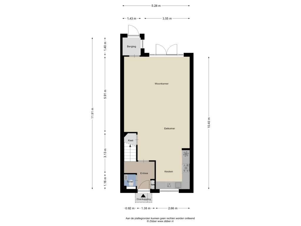 Bekijk plattegrond van Begane grond van Westerkroft 7