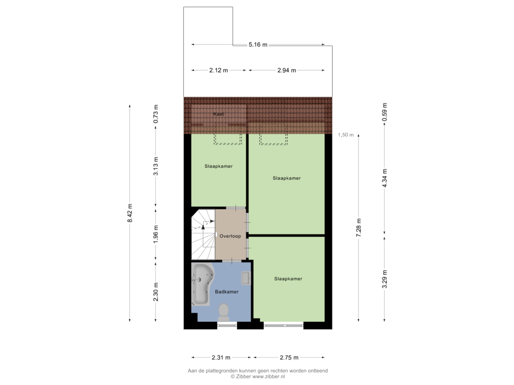 Bekijk plattegrond van Eerste verdieping van Westerkroft 7