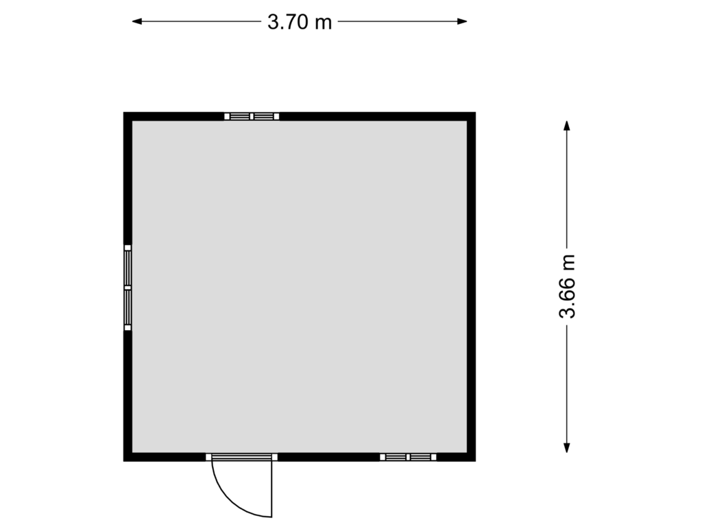 Bekijk plattegrond van Berging van Bergerweg 67