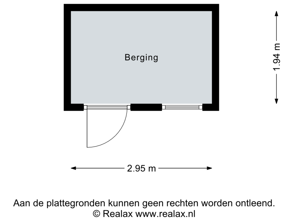 Bekijk plattegrond van Berging van Koeweg 17-08A