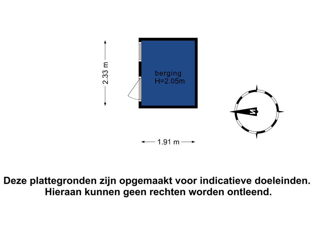 View floorplan of Berging of Weiver 10